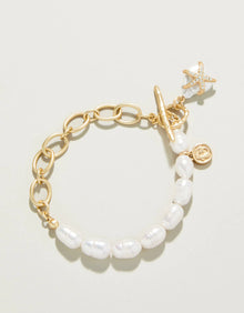  Starfish Groupie Toggle Bracelet Pearl