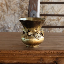  Jeweled Garland Antique Gold Vase