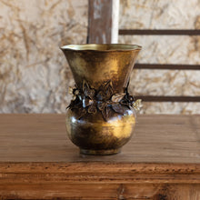  Jeweled Garland Antique Gold Medium Vase