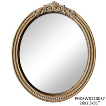  Megan Gold Oval Mirror