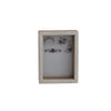 Marble & Mango Wood Shadow Box Photo Frame, White & Natural