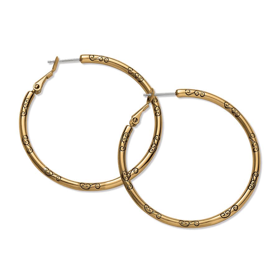 Large Hoop Charm Earring