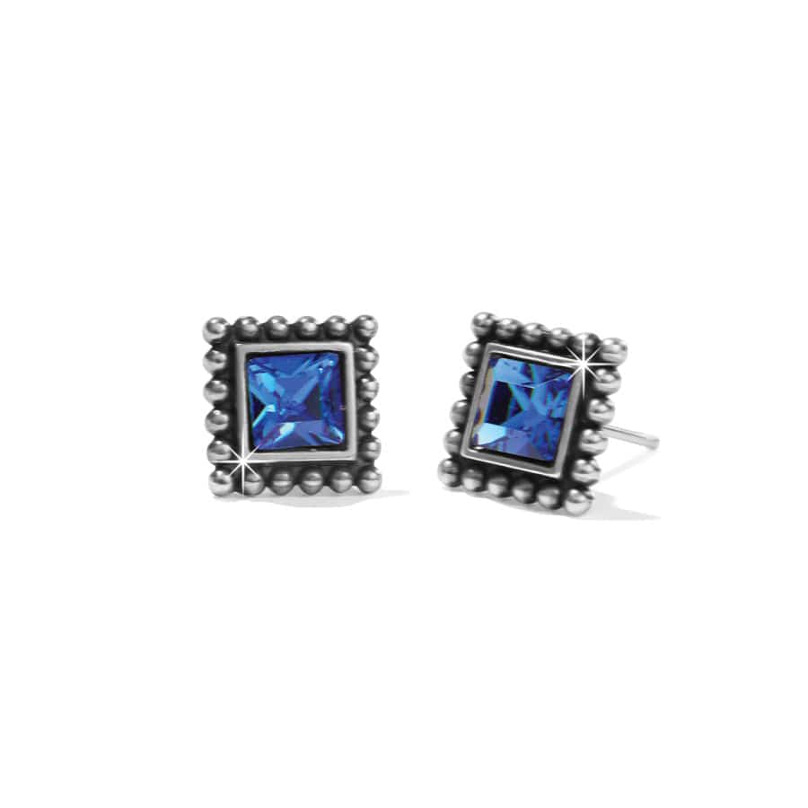 Sparkle Square Mini Post Earring