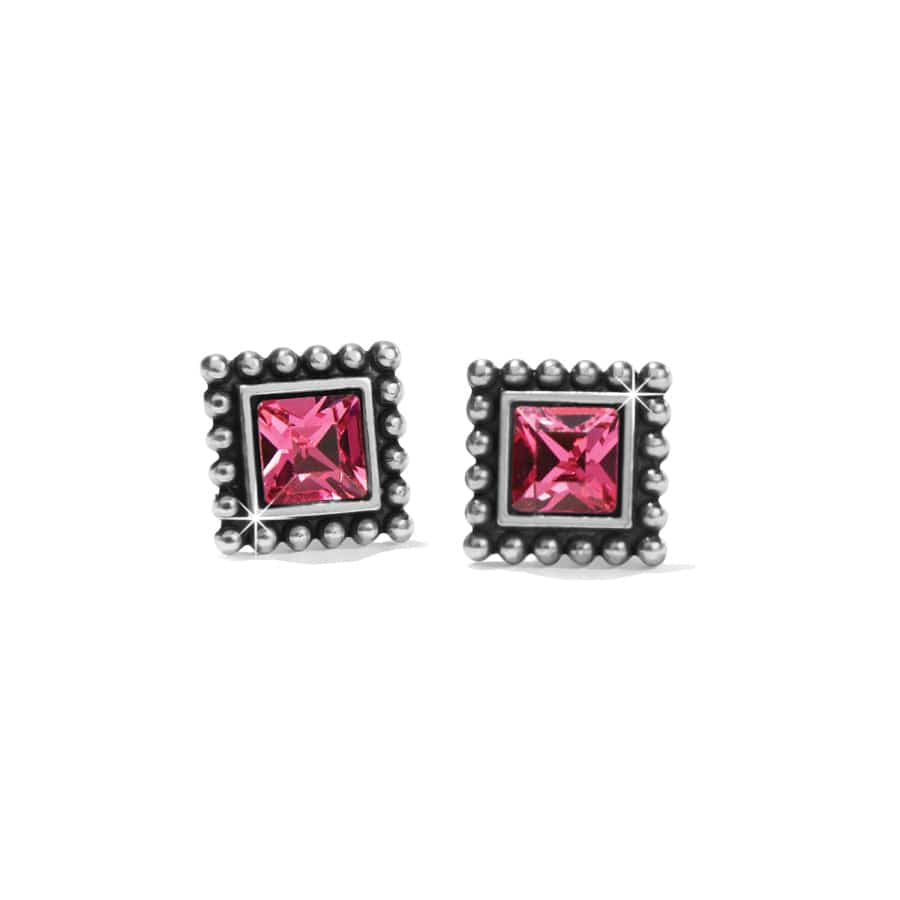 Sparkle Square Mini Post Earring