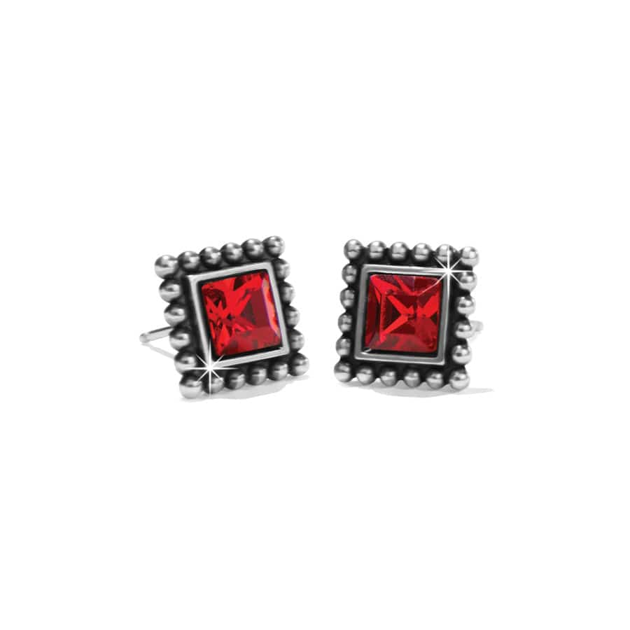 Sparkle Square Mini Post Earring