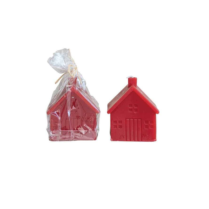 Square Unscented Red Candle