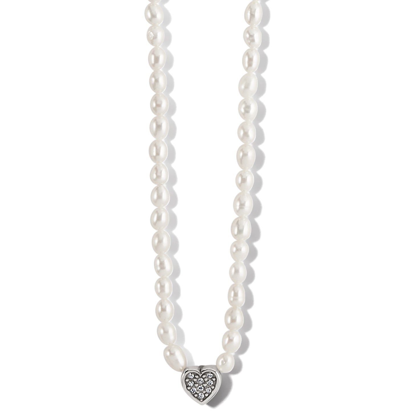 Meridian Heart Pearl Necklace