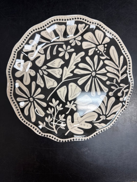 Dusk Floral Melamine Salad Plate Set of 4 Plates