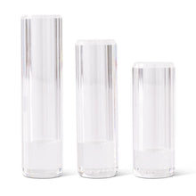  Prism Cut Crystal Bud Vases