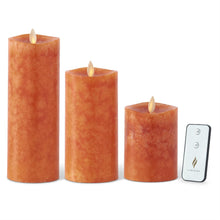  Orange Wax Luminara Medium Indoor Pillar