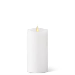 White Wax Luminara Medium Pillar Indoor Candle