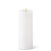 White Wax Luminara Medium Pillar Indoor Candle