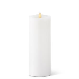 White Wax Luminara Medium Pillar Indoor Candle