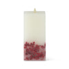 White Wax Berry Indoor Square Luminara Candle