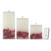 White Wax Berry Indoor Square Luminara Candle