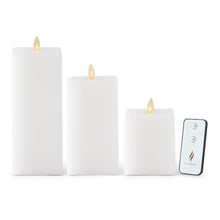  White Wax Luminara Small Indoor Square Candle