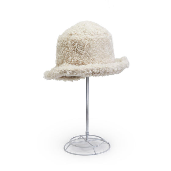 Curly Sherpa Textured Bucket Hat