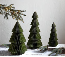  Green/Gold Paper Tree Sitter