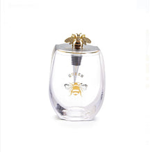  Twos Queen Bee Wine Glass and Stopper