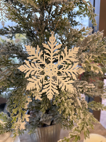  White 3D Snowflake