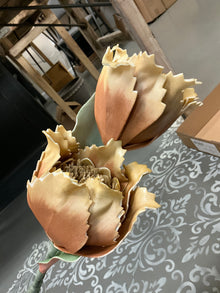  36” Golden Yellow Eva Double Bloom Stem