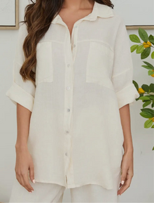  Milano Linen Button Down