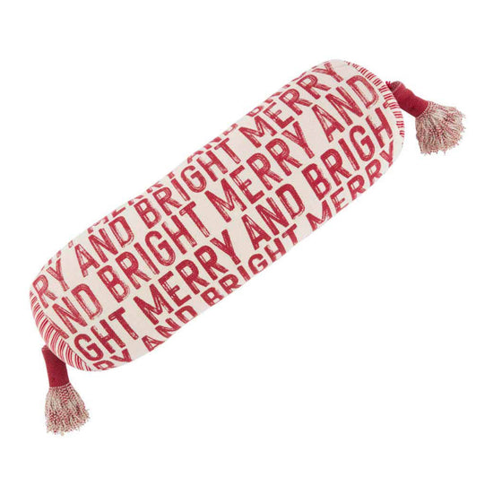 Merry and Bright Bolster Pillow 8”x24”
