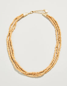  Mia Beaded Necklace 17" Natural