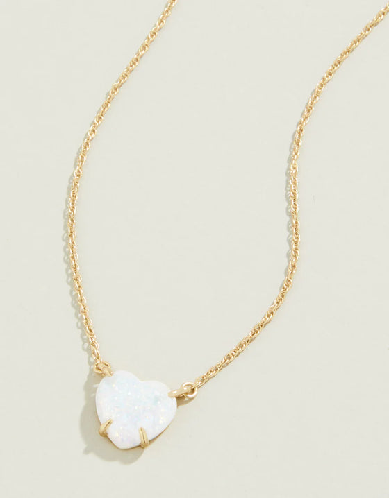 Opaline Heart Necklace