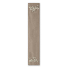  Tan & White Beaded Gather Table Runner