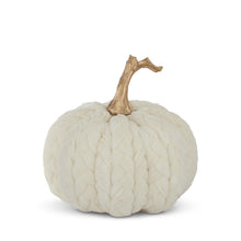  White Braided Pumpkin