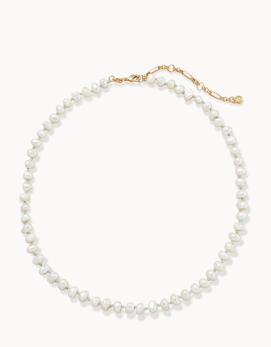 Pearl Rope Necklace Pearl/Sea Foam