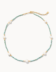  Pearl Bitty Necklace Teal