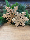 Mango Wood Snowflake Ornament