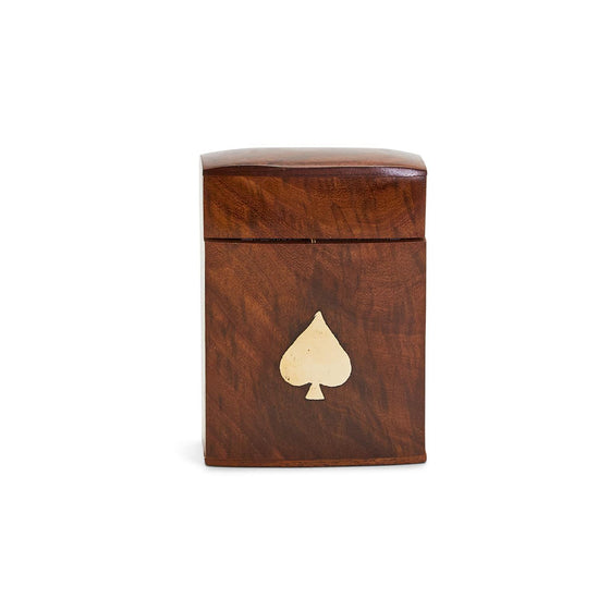 Wood Crafted Box/Playing Cards