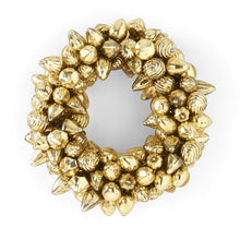  Multi Size Gold Mini Glass Ornament Wreath