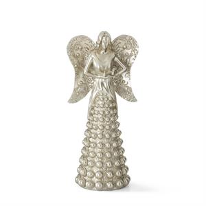 Antique Silver Dot Embellished Angels