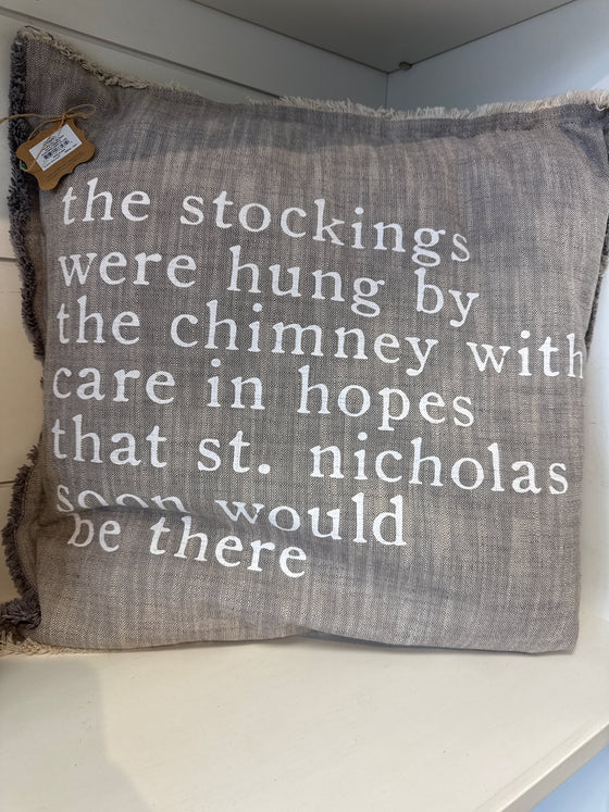 “Stockings Hung” Pillow