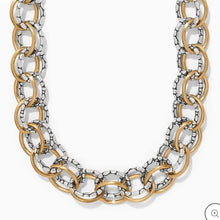  Pebble Link Two Tone Necklace