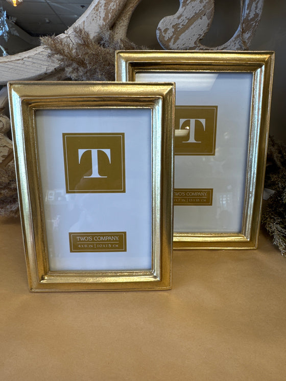 Satin Gold Frame Set of 2