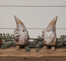  Shimmery Gnomes Wood Carved Look