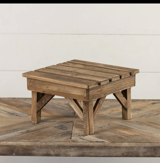 12” Wood Plank Riser