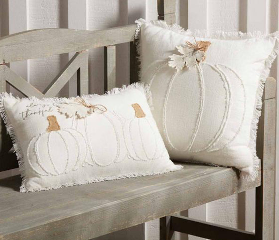 White Pumpkin Pillow
