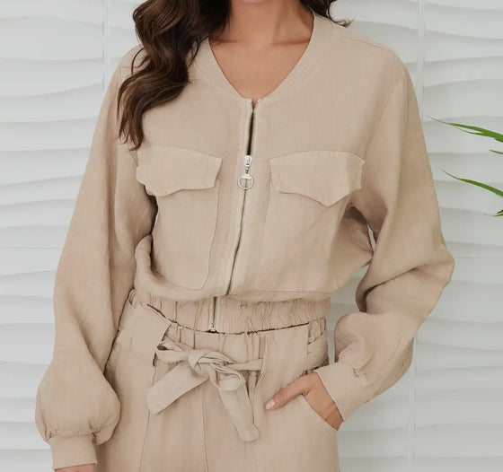 Milano Linen Bomber