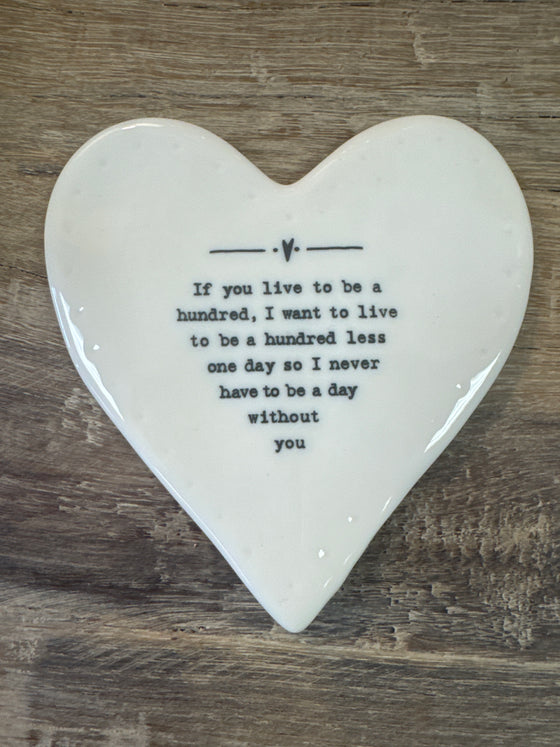 East of India Heart Coaster