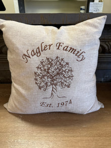  Personalized Family Tree Pillow