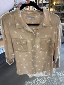  Tencel Beige Star Shirt