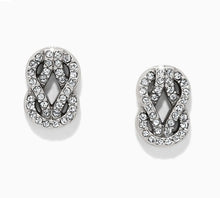  Interlok Harmony Pave Knot Studs