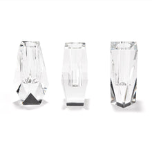  Faceted Hand-Cut Crystal Glass Bud Vase in Gift Box - Crystal Clear Glass