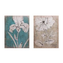  Wood Wall Decor w/Garden Print